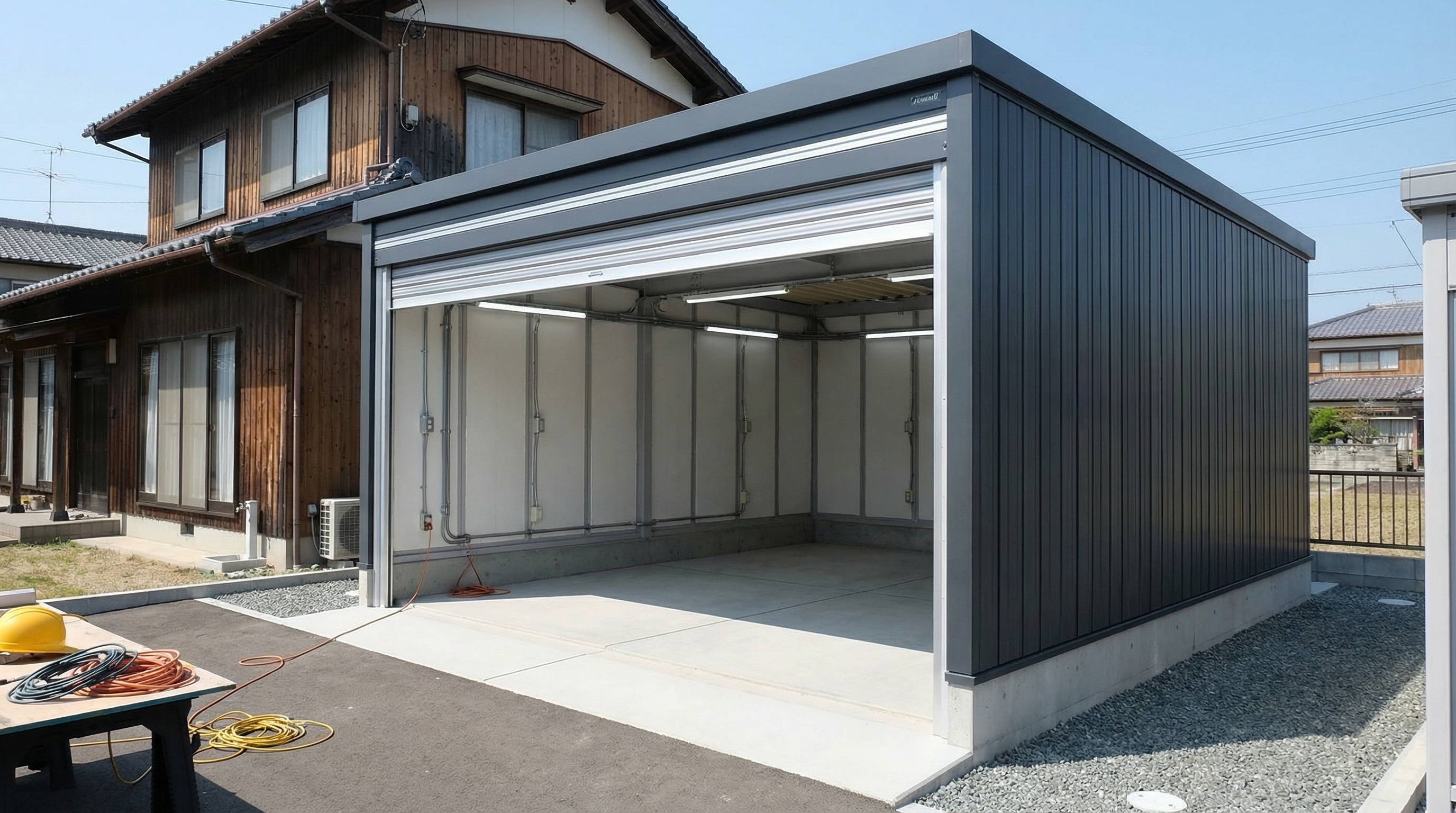 ガレージ建設